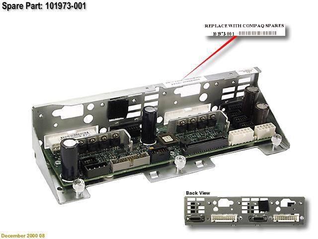BD,POWER,BACKPLANE W/TRAY - 101973-001
