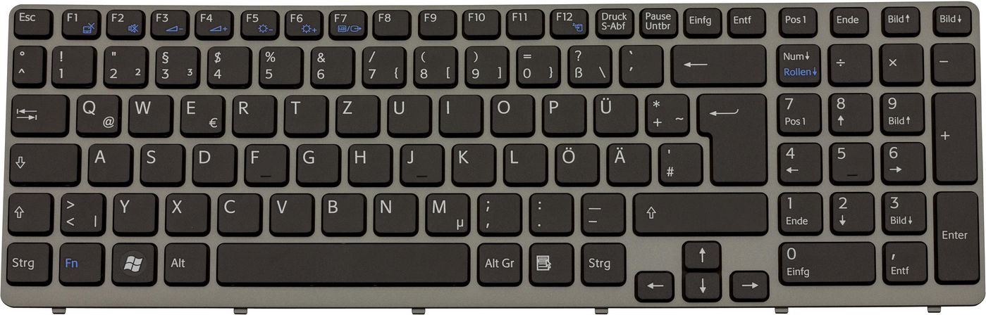 Sony 149032421 Keyboard DE BK SI 