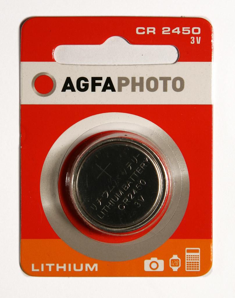 AGFA Photo Batterie Knopfzelle CR2450 3.0V Lithium       1St.