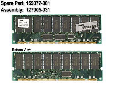 256MB,133MHz ECC SDRAMbuffered - 159377-001
