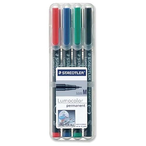Staedtler 317-WP4 Permanent Pen 4 Colors 