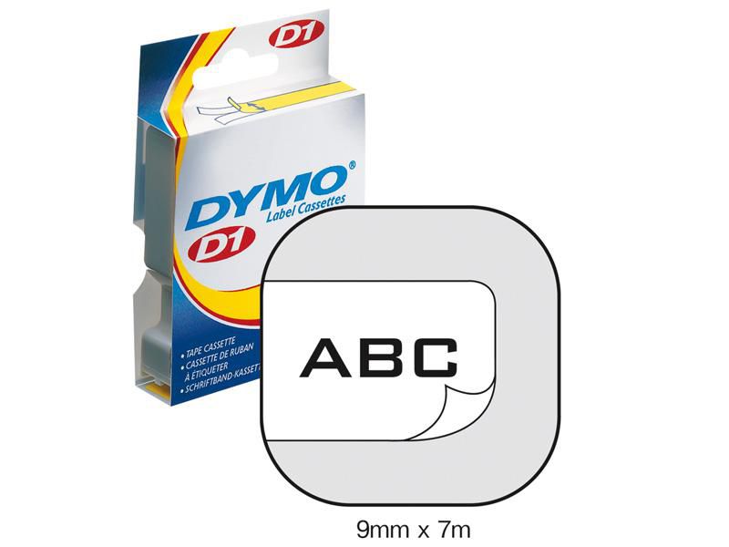 DYMO 40913 Tape D1 Black On White 9mmx7m 