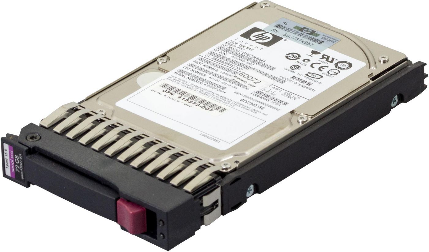 72Gb SAS SFF 15K 2.5" Hot-Plug