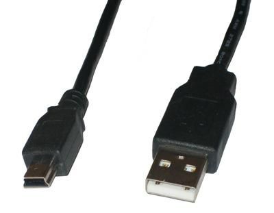 USB CABLE A5 PIN MINI MALE