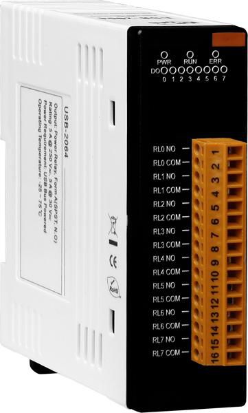 USB I/O MODULE, 8xRO POWER