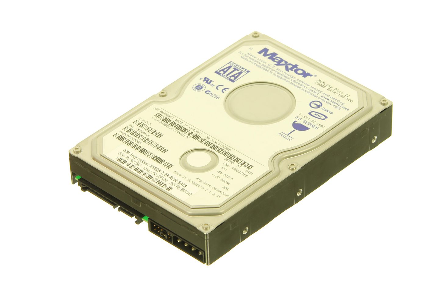 250GB SATA Bare HDD
