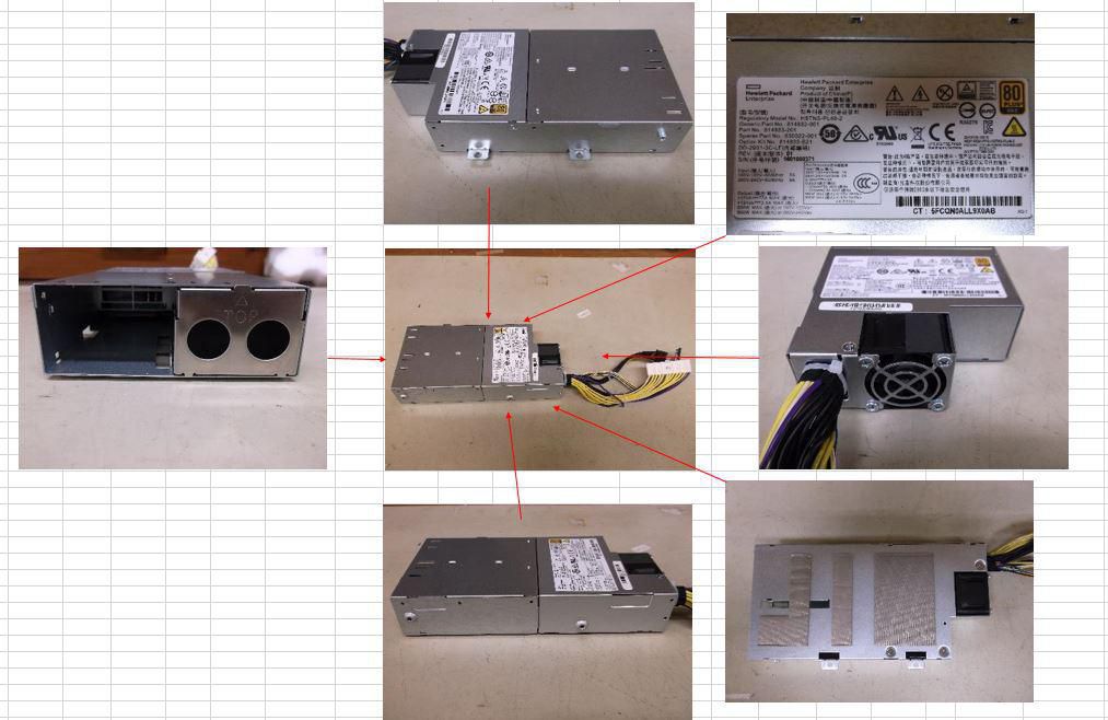 Two-bay power supply cage - 830022-001-RFB