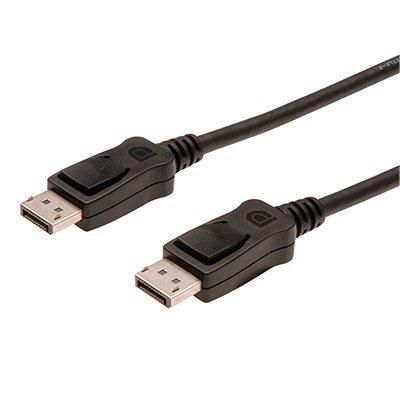 DisplayPort connection cable DP M/M 2m with interlock DP Ultra HD 4K black