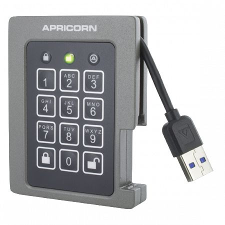 Apricorn ASSD-3PL256-2TBF 2TB AEGIS PADLOCK SSD FIPS 