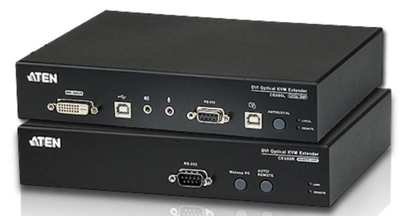 Aten CE690-AT-G DVI Optical Fiber KVM Extender 