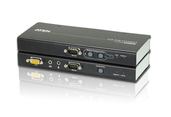 ATEN Konsolen-Extender ATEN CE750A, 1PC -> 2 Arbeitsplätze VGA, USB, Audio, bis 200m