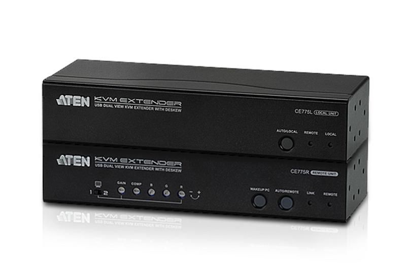Aten CE775-AT-G USB KVM Extender, Dual view 