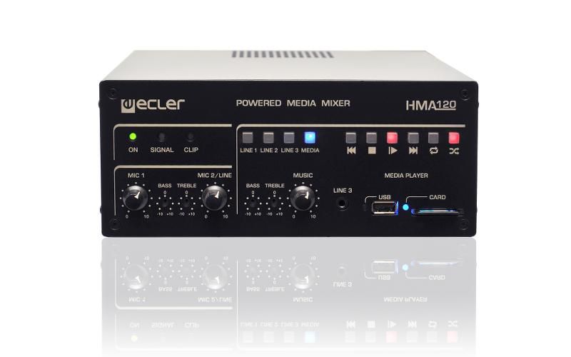1x120W 100V self-powered mixer
