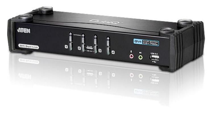 KVM Switch Aten  4P. USB DVI 3D Audio