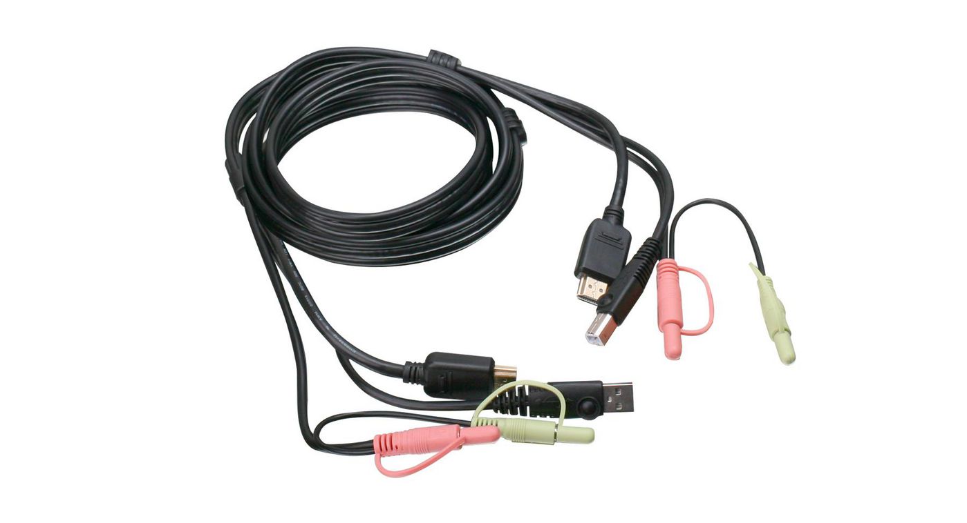 IOGEAR G2L802U W125660543 6Ft USB HDMI KVM Cable Set 