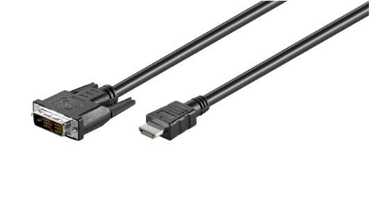 DVI-D/HDMI cable, nickel plat