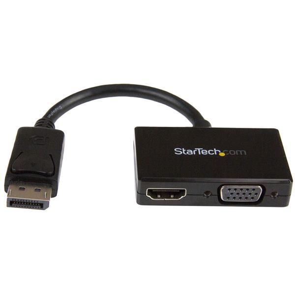 STARTECH.COM Reise A/V Adapter: 2-in-1 DisplayPort auf HDMI oder VGA Konverter - DP zu HDMI / VGA Ad