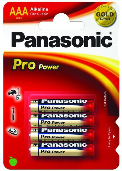 Panasonic LR03PPG4BP LR03PPG/4BP LR03PPG, Alkaline, 1.5V 