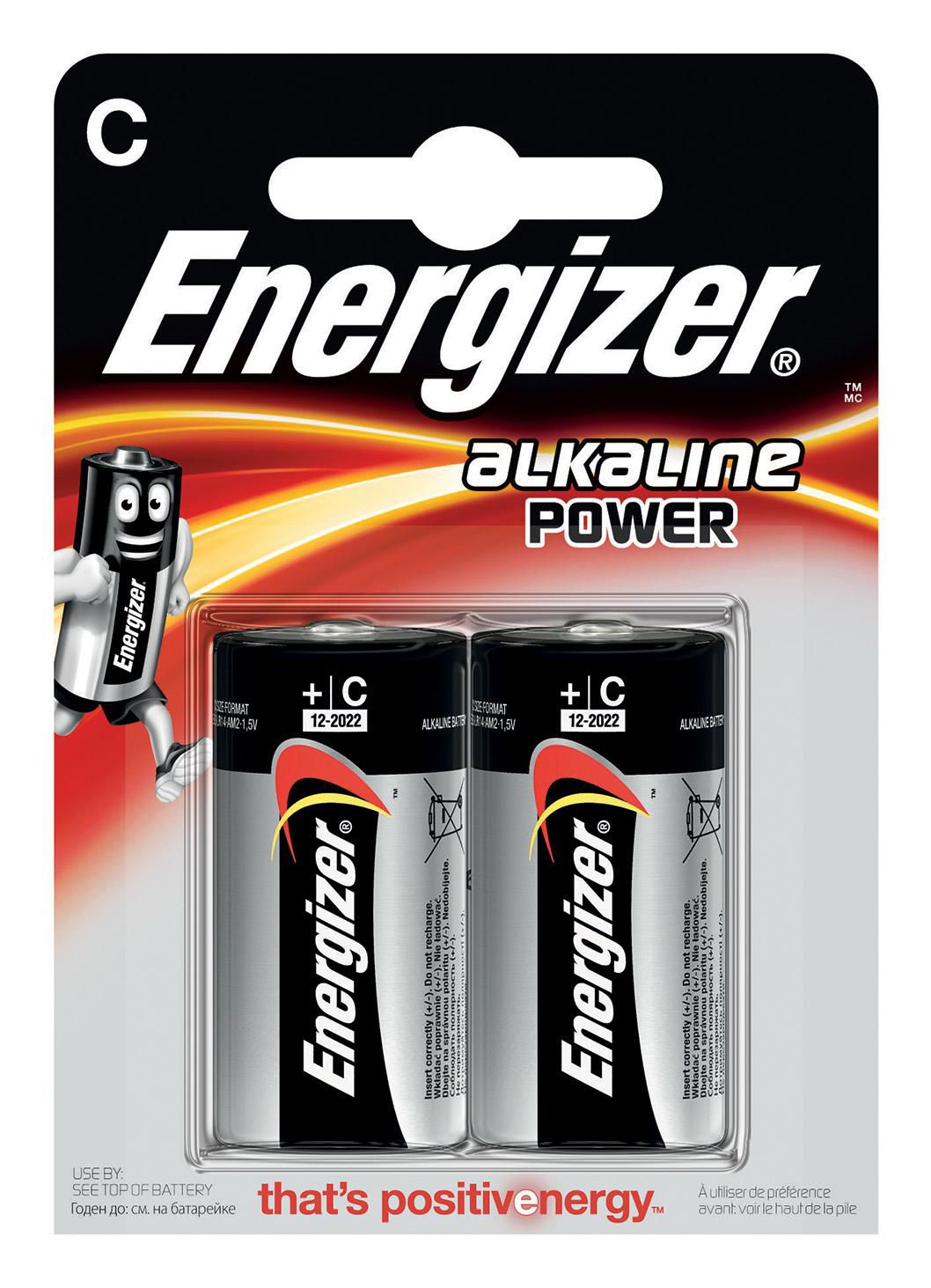 Energizer E300152100 W128253121 Alkaline Power C Single-Use 