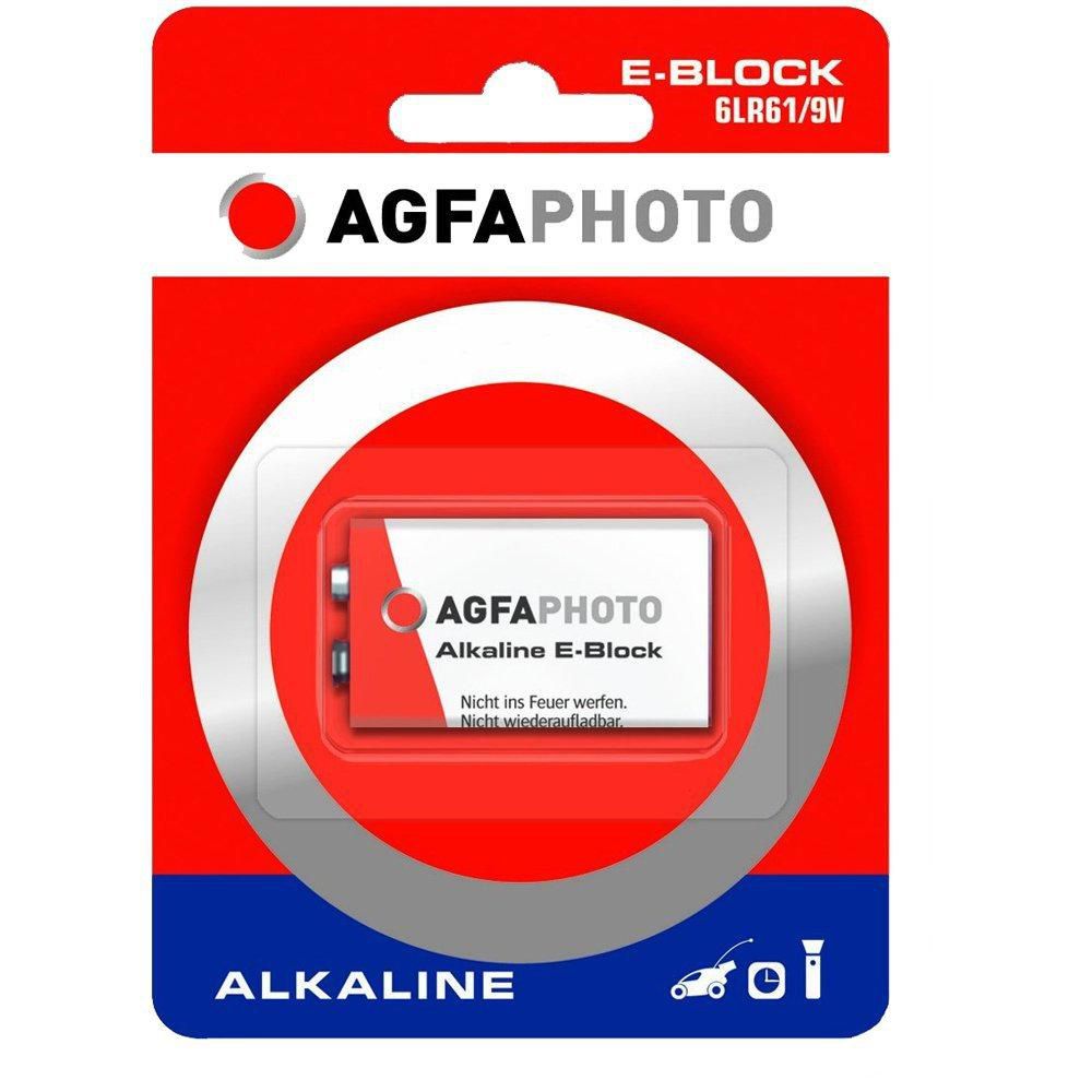 AGFA Photo Batterie Alkaline Power -9V 6LR61 Block       1St.