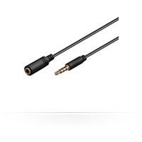 Audio Cables 3.5mm 4-pin M-f 5m Black