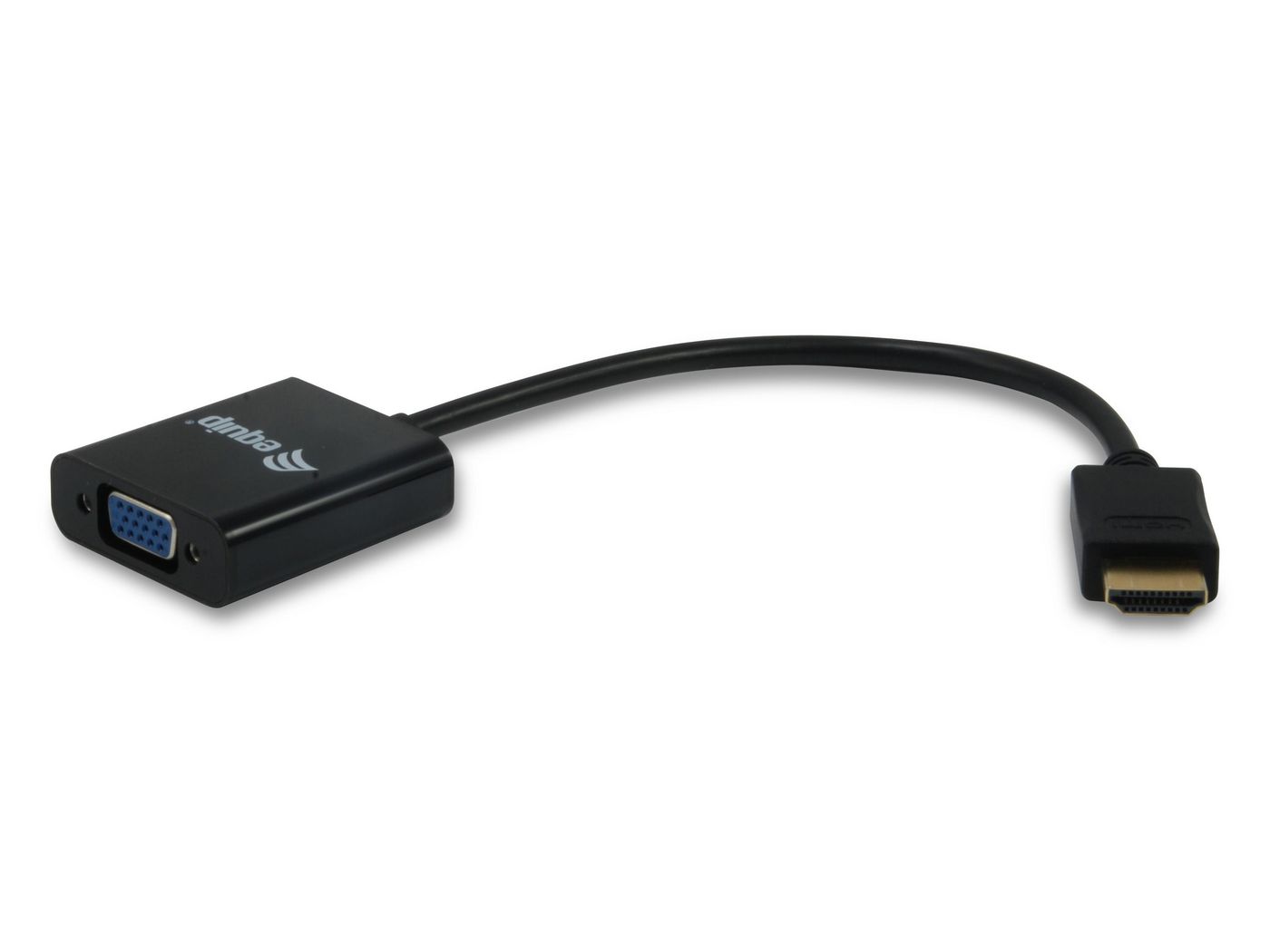 HDMI-VGA Adapter equip mit Audio schwarz