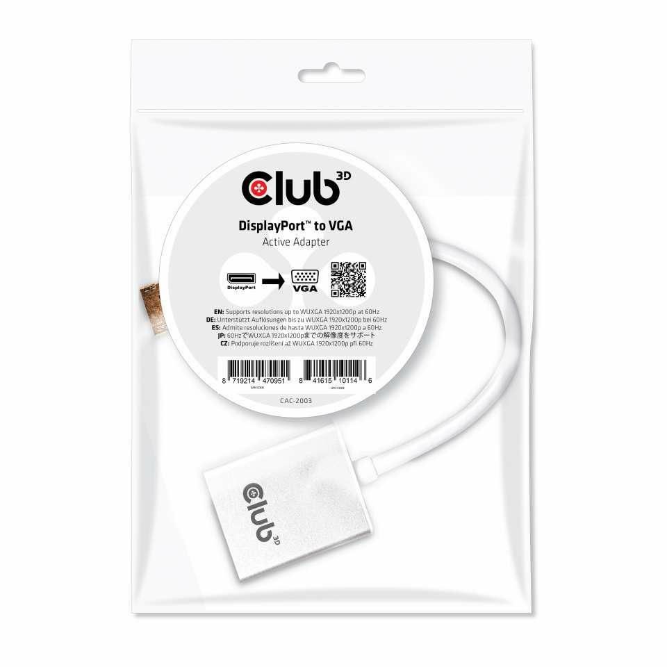 Club3D CAC-2003 Adapter DisplayPort  VGA ak 