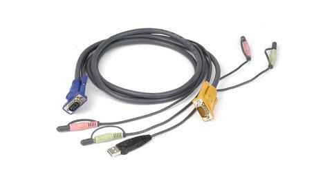 IOGEAR G2L5302U 6 ft. USB KVM Cable for 