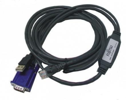 Fujitsu S26361-F4473-L225 Consol Switch Adapter USB VGA 