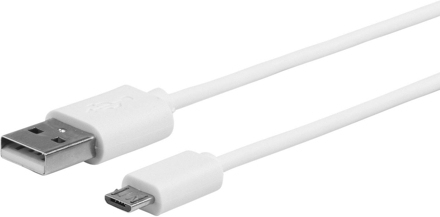 MicroUSB Cable MicroUSB M - USB A M 1m White