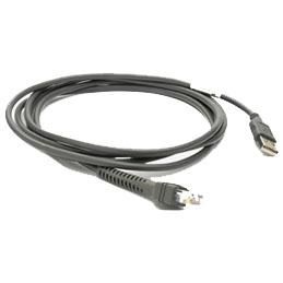 Zebra CBA-U01-S07ZAR USB Cable Serie A, Grey, 2.1m 