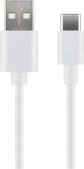 Charging And Sync Cable - USB3.1 C - USB2.0 Max.3a - 2m - White