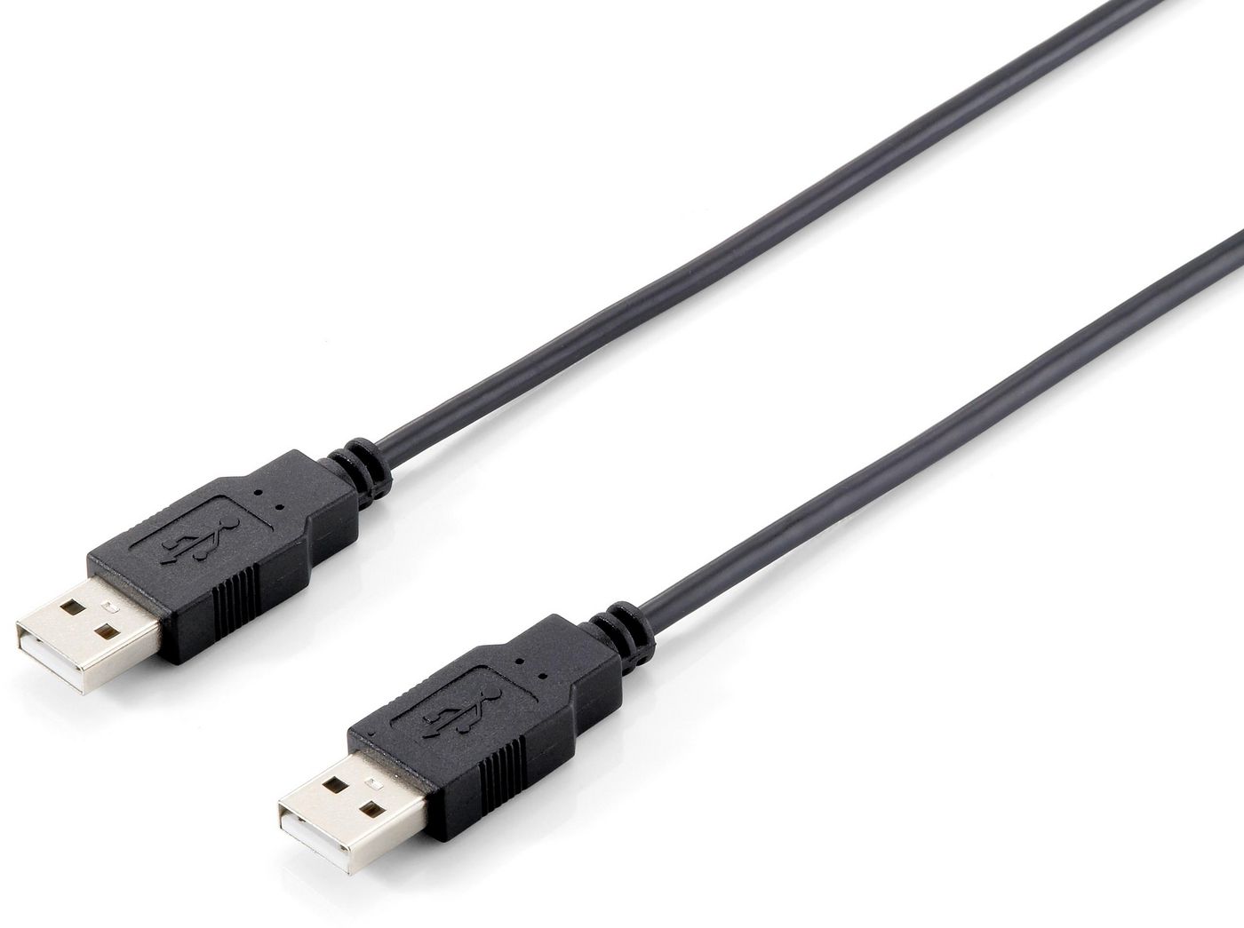 EQUIP USB 2.0 Kabel A->A 180cm S/S schwarz
