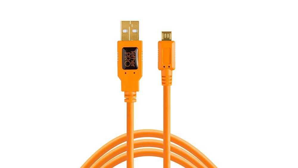 TETHER TOOLS TetherPro USB 2.0 A Male to Micro B 5-pin orange