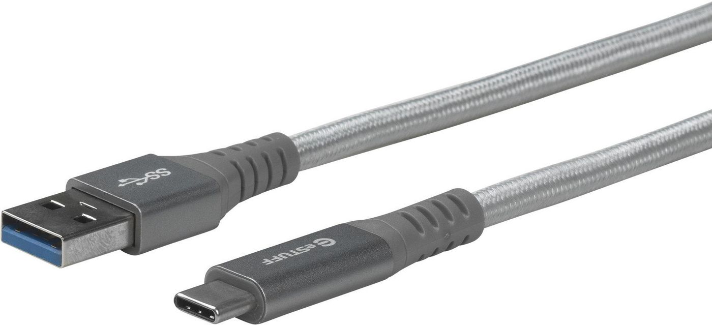 eSTUFF ES605151 USB-C - A Cable 1m Grey 