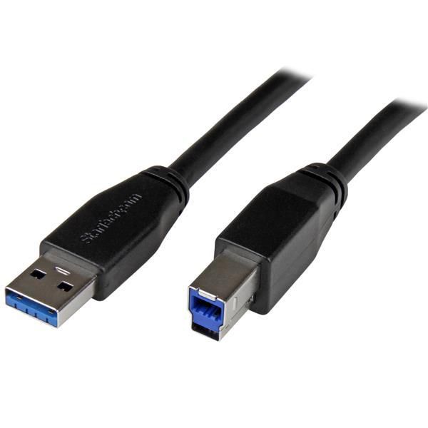 STARTECH.COM 5m Aktives USB 3.0 USB-A auf USB-B Kabel - USB A zu USB B Anschlusskabel - USB 3.1 Gen