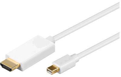 MICROCONNECT MDPHDMI0.5-4K 0.5m Mini DisplayPort HDMI Type A (Standard) Weiß Videokabel-Adapter