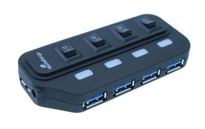 MediaRange MRCS505 USB-HUB 4-Port USB 3.0 extern 