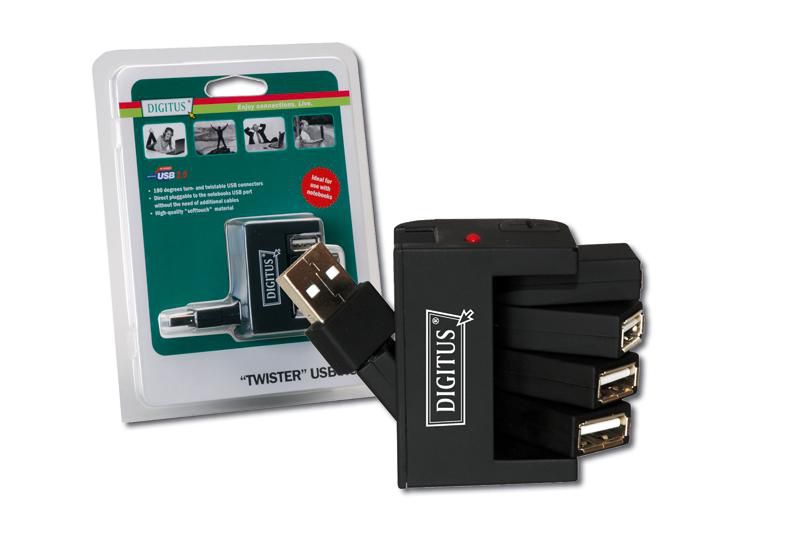 D - HUB TWISTER USB 2.0 4 PUE