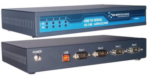 Brainboxes US-346 USB 4 Port RS422485 1MBaud 