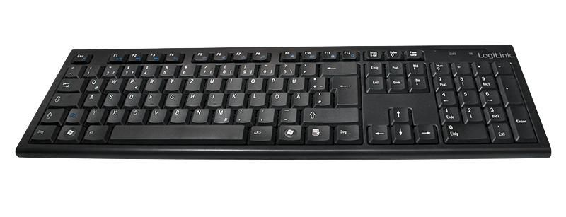 LogiLink ID0104 Keyboard Wireless 2,4GHz Black 
