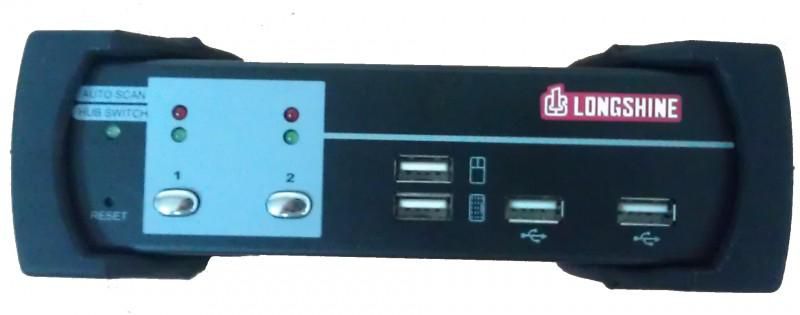 Longshine LCS-K702D 2-Port USBPS2 KVM Switch 