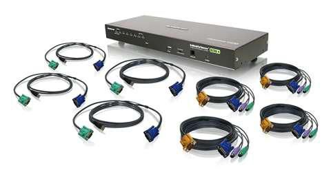KVM Switch 8-port USB Ps/2 Combo Vga With Cables