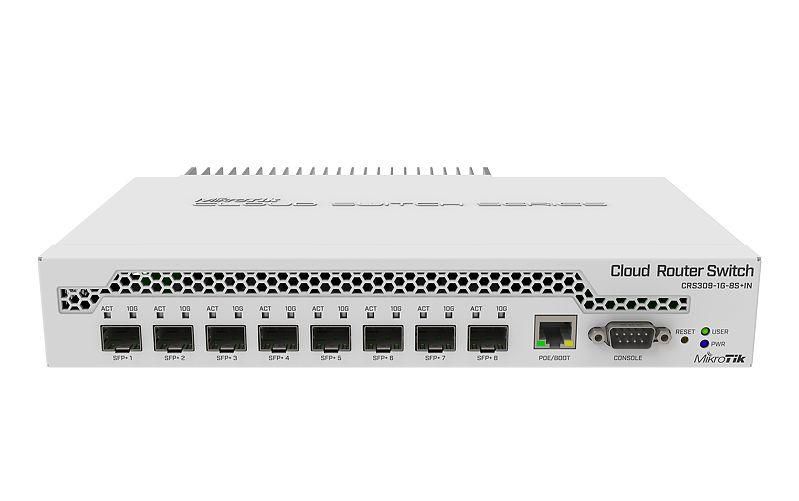 MikroTik CRS309-1G-8S+IN Cloud Router Switch DC 800mhz 