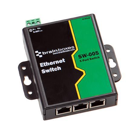 Brainboxes SW-005 Ethernet Switch 5 ports 