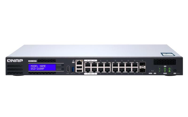 QNAP QGD-1600P-8G 16 port 1Gbps PoE Switch 8 GB 