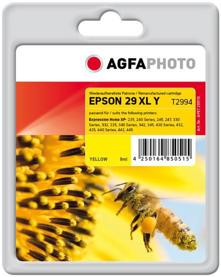 AGFA Photo Gelb - wiederaufbereitet - Tintenpatrone (Alternative zu: Epson 29XL, Epson T2994, Epson