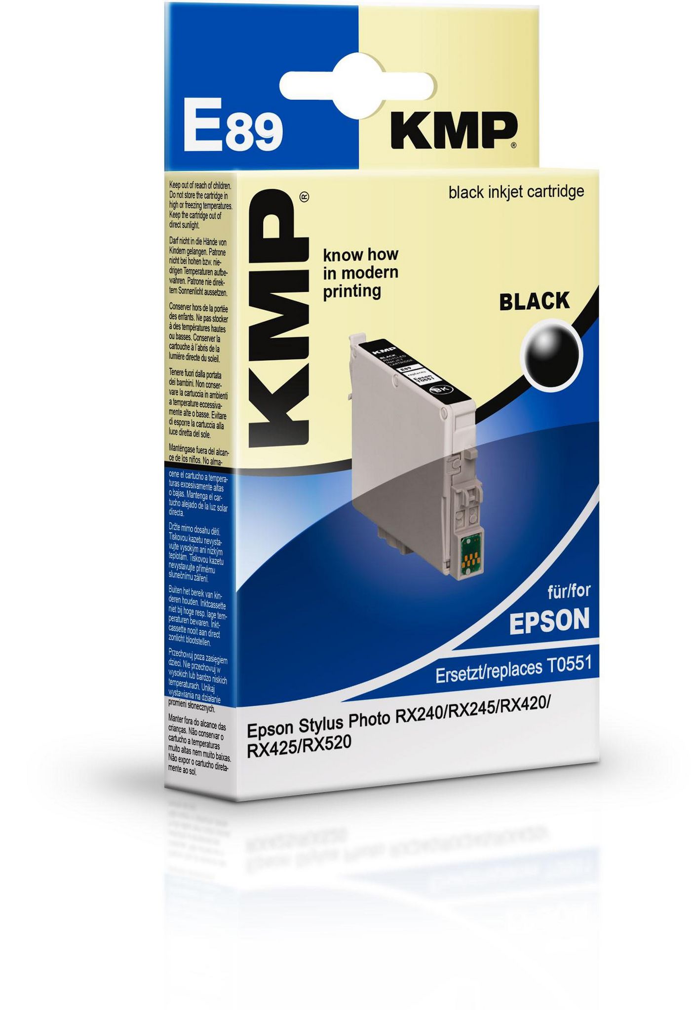 KMP-Printtechnik-AG 1012,4001 E89 ink cartridge black compat 