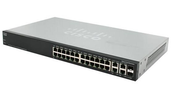 Cisco-SB SF500-24P-K9-G5 24p 10100 PoE + 4GB Stackable 