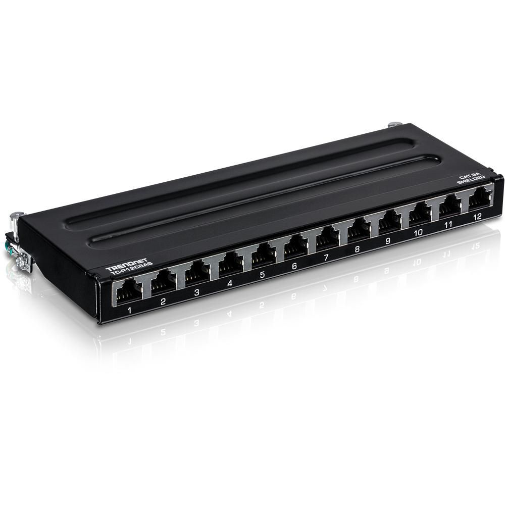 12-port Cat6a Shielded Wall Mo